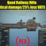 Quad Railway (+50% critical damage/25% less VATS AP cost) - image