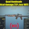 Quad Handmade (+50% critical damage/25% less VATS AP cost) - image